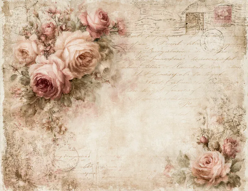 Pink Charm Double Spread Junk Journals