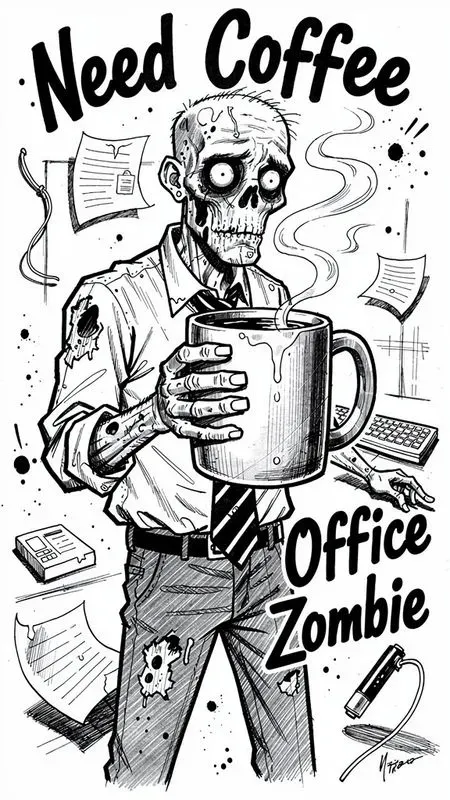 Expressive Ink Sketch Comedy Characters
