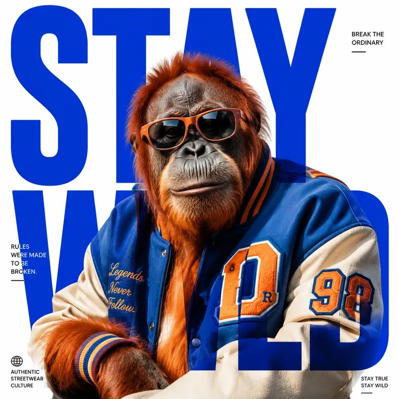 Bold Animal Typography Posters