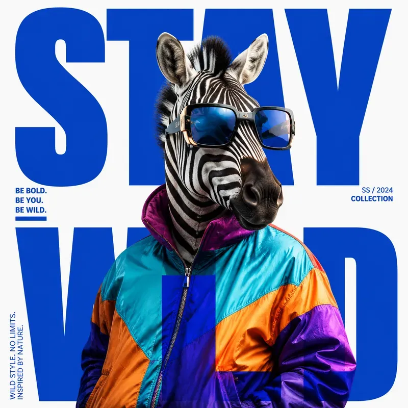 Bold Animal Typography Posters