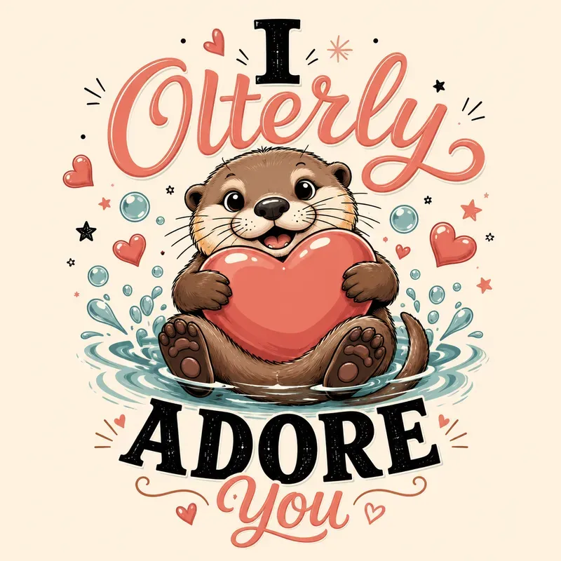 Cute Animal Pun Love Designs Sets