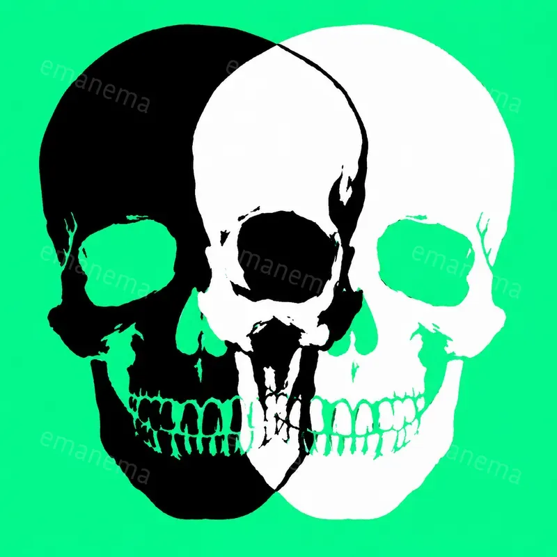 Overlapping Slightly Offset Illustrations