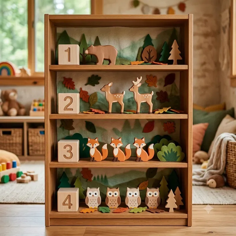 Educational Toy Shelf Scene Builders