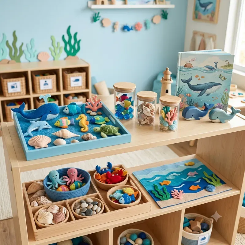 Educational Toy Shelf Scene Builders