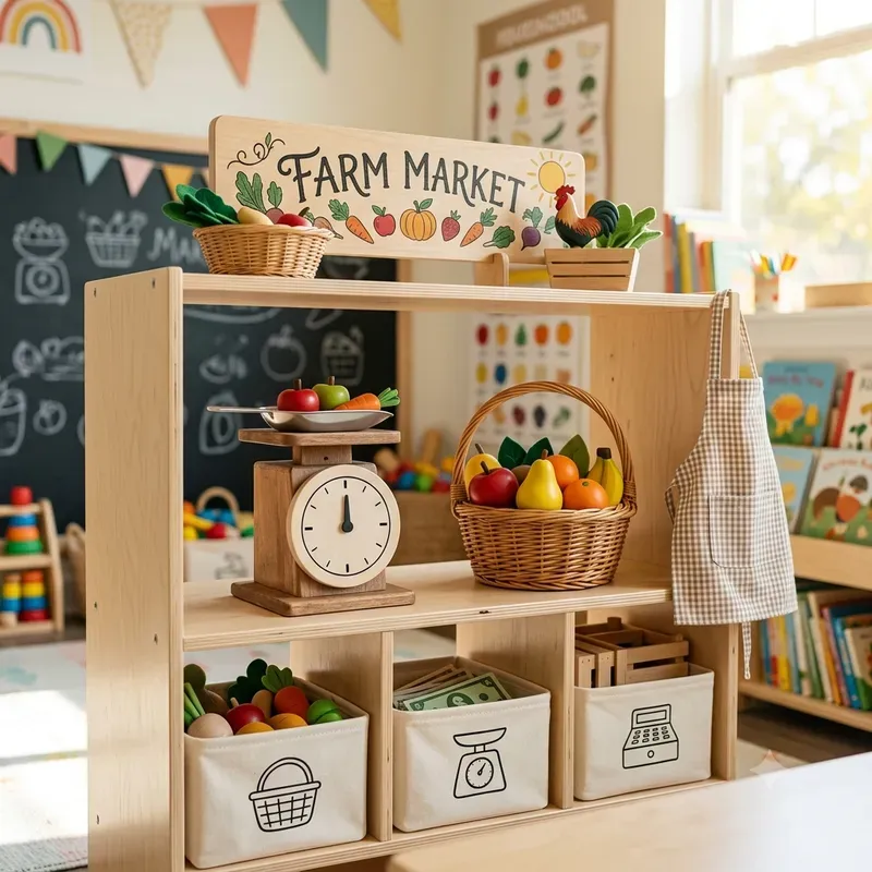 Educational Toy Shelf Scene Builders