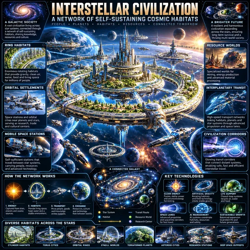 Cosmic Civilization Infographics
