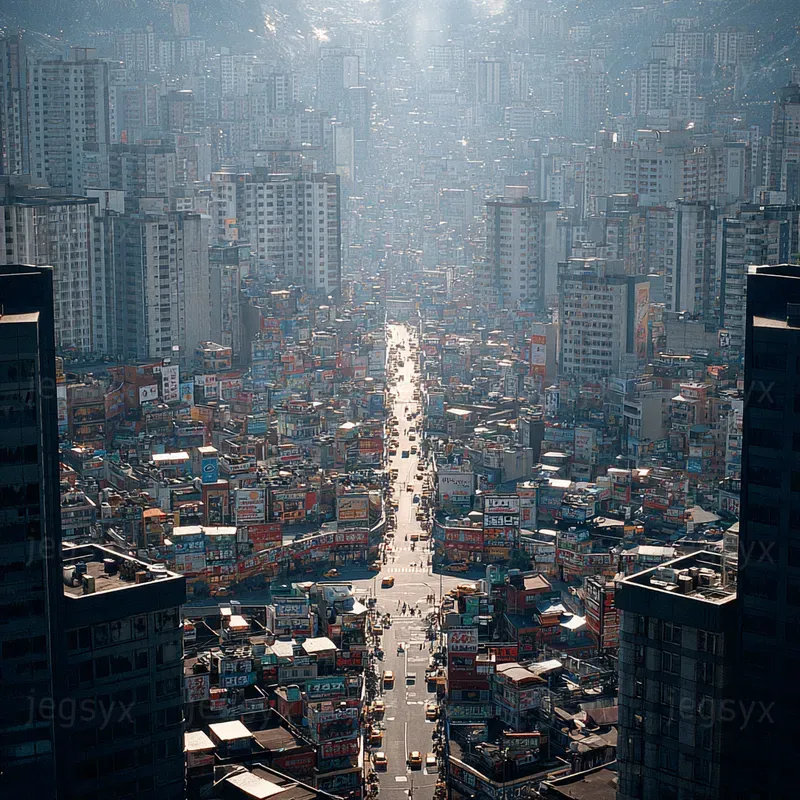 Highangle Aerial City Views