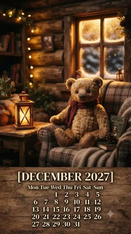 Cinematic Stuffed Animals 2027 Calendars