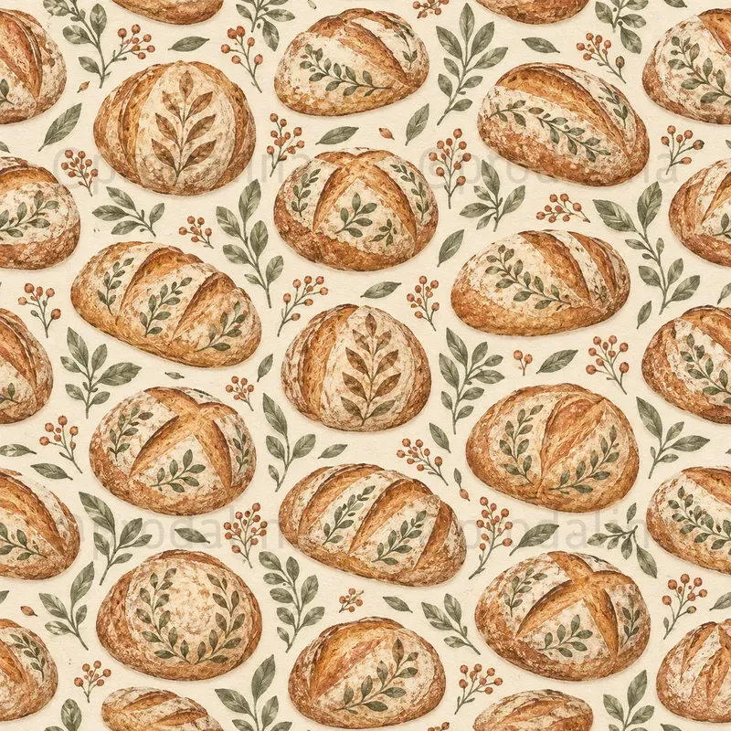 Cozy Cottage Kitchen Seamless Patterns