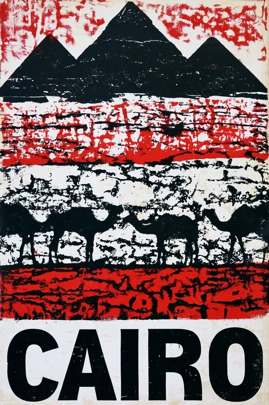 Distressed Screen Print Travel Posters