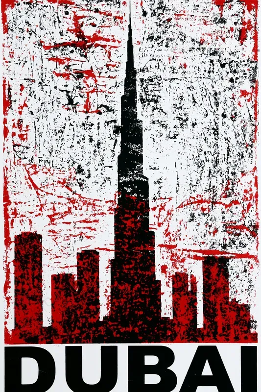 Distressed Screen Print Travel Posters