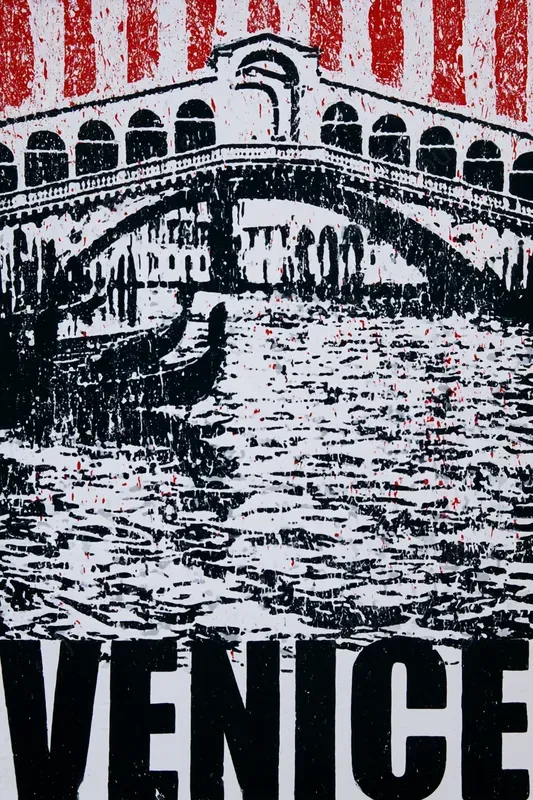 Distressed Screen Print Travel Posters