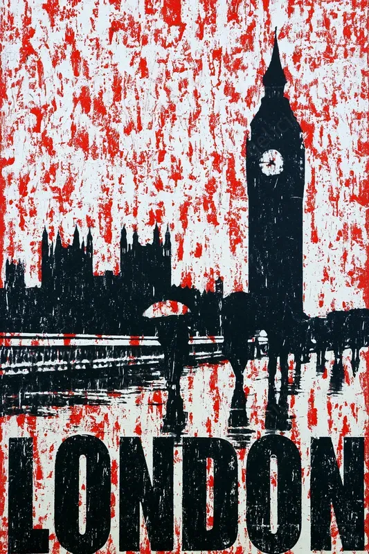 Distressed Screen Print Travel Posters