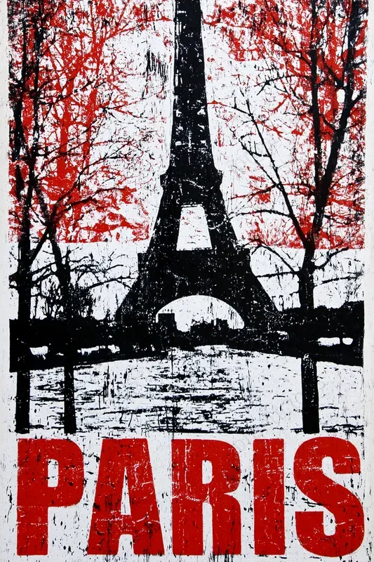 Distressed Screen Print Travel Posters