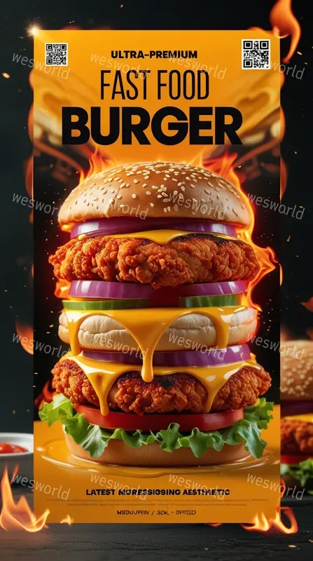 Menu List Restaurant Bbq Flyers Premium