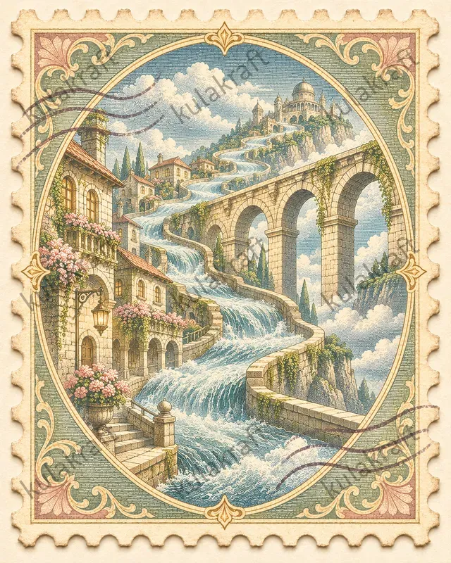 Impossible World Stamp Art Prints