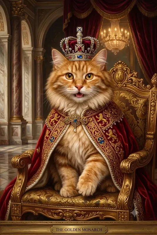 Luxurious Royal Cat Portraits
