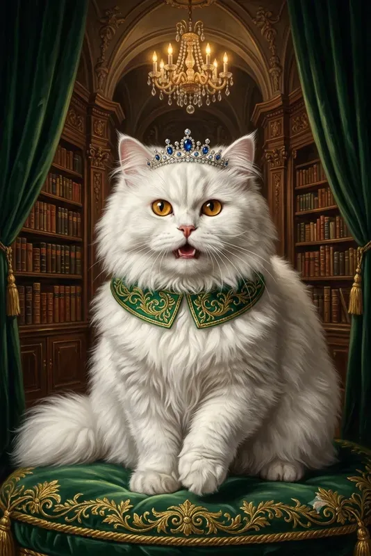 Luxurious Royal Cat Portraits