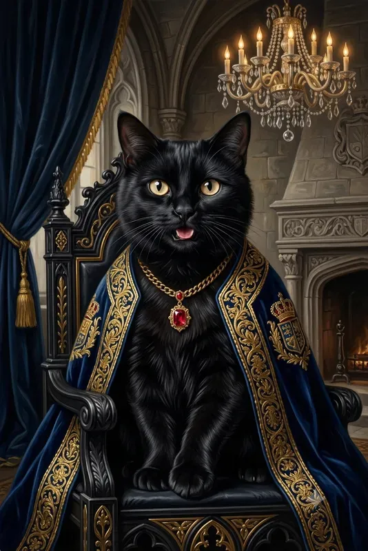 Luxurious Royal Cat Portraits