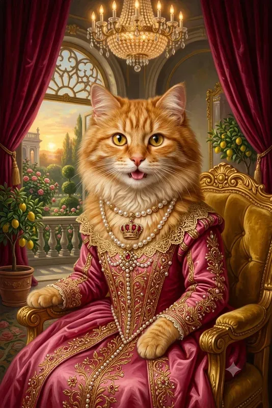 Luxurious Royal Cat Portraits