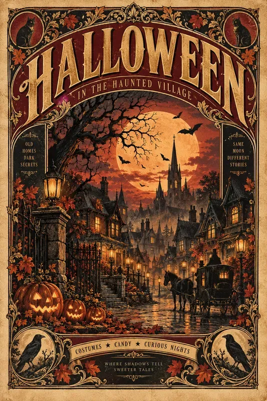 Halloween Vintage Poster Generator