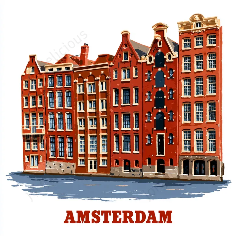Clean Landmark Travel Stickers