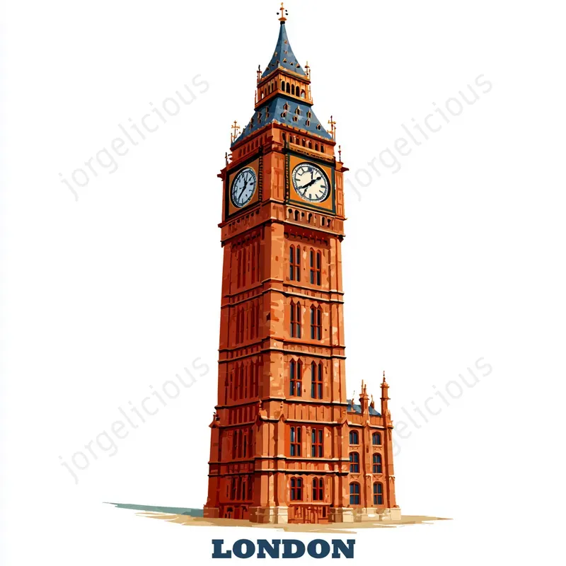 Clean Landmark Travel Stickers