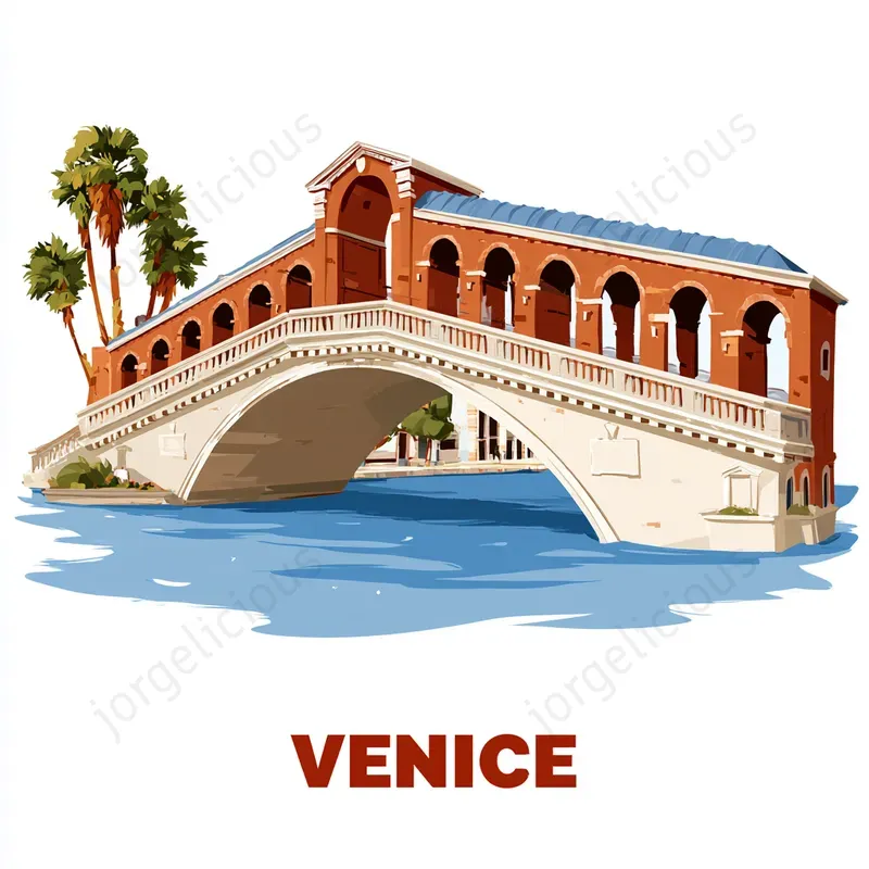 Clean Landmark Travel Stickers