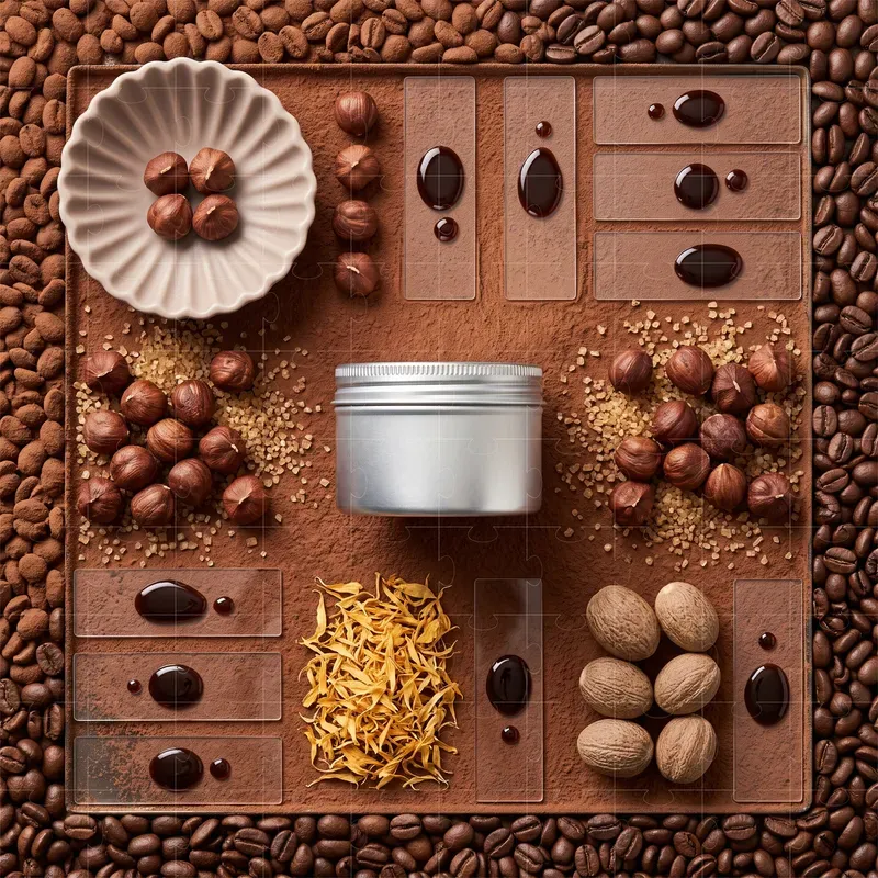 Autumn Mocha Deconstructed Flat Lays
