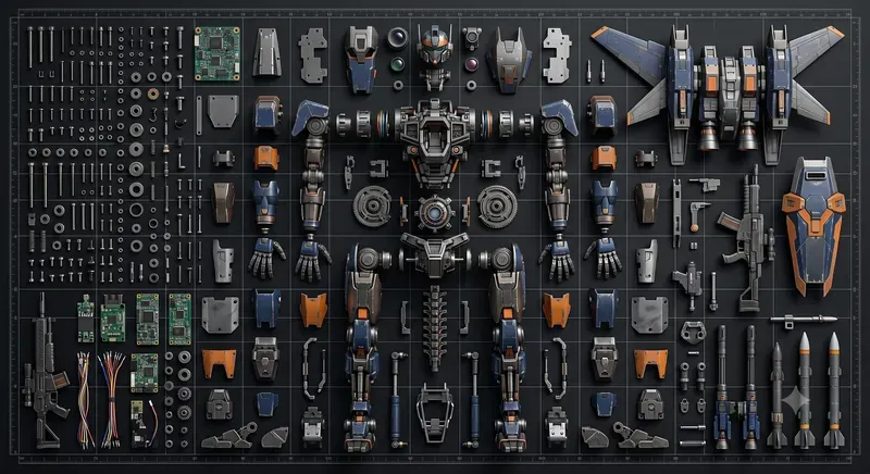 Deconstructed Knolling Photos