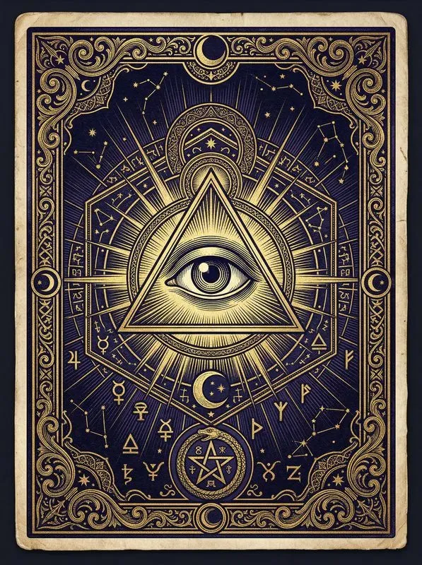 Vintage Occult Tarot Engravings