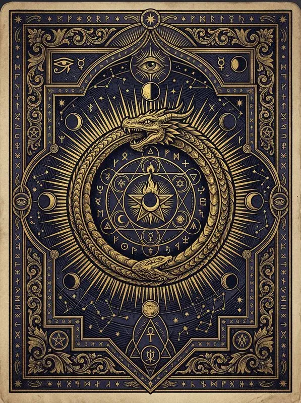 Vintage Occult Tarot Engravings