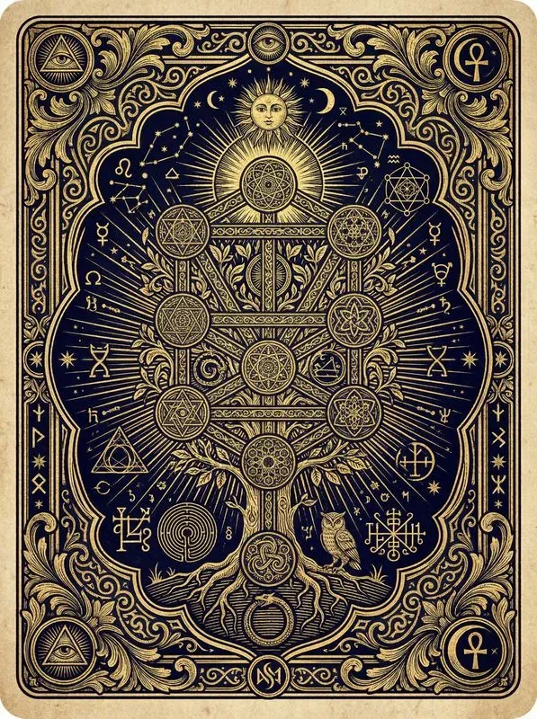 Vintage Occult Tarot Engravings