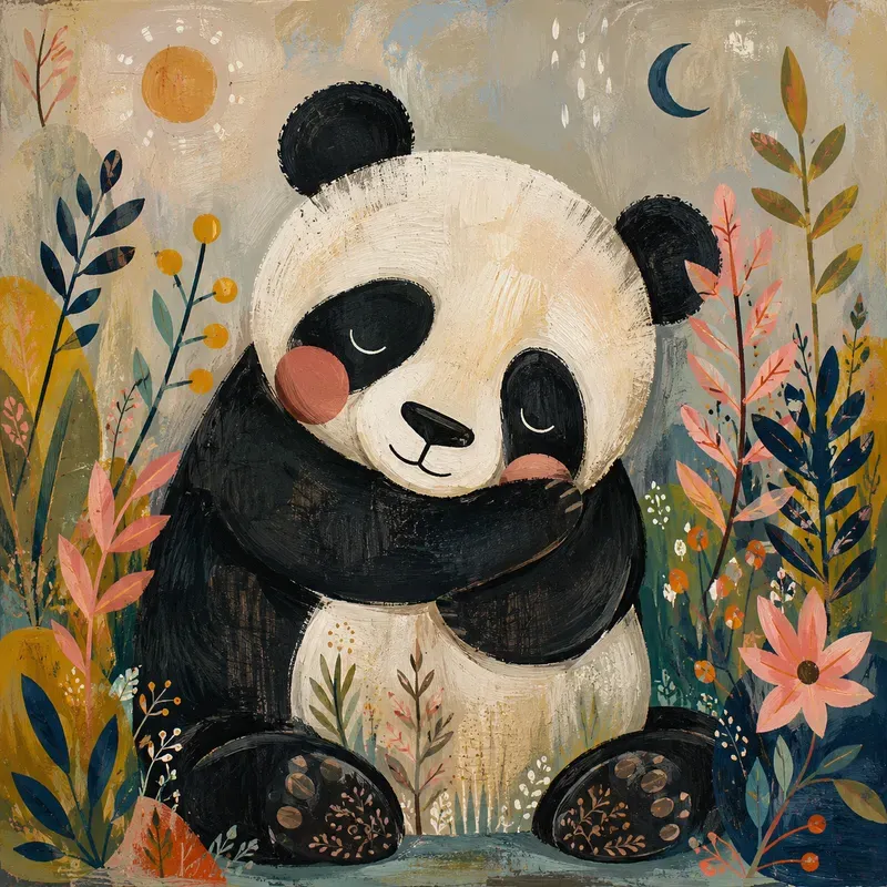 Modern Folk Art Animal Portraits