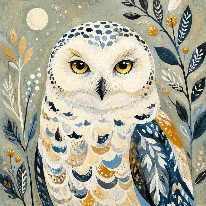 Modern Folk Art Animal Portraits