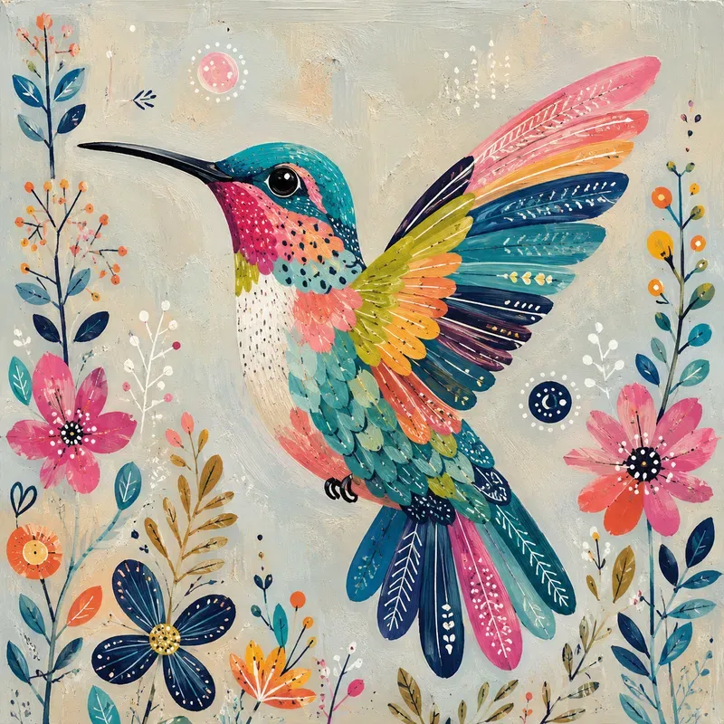 Modern Folk Art Animal Portraits