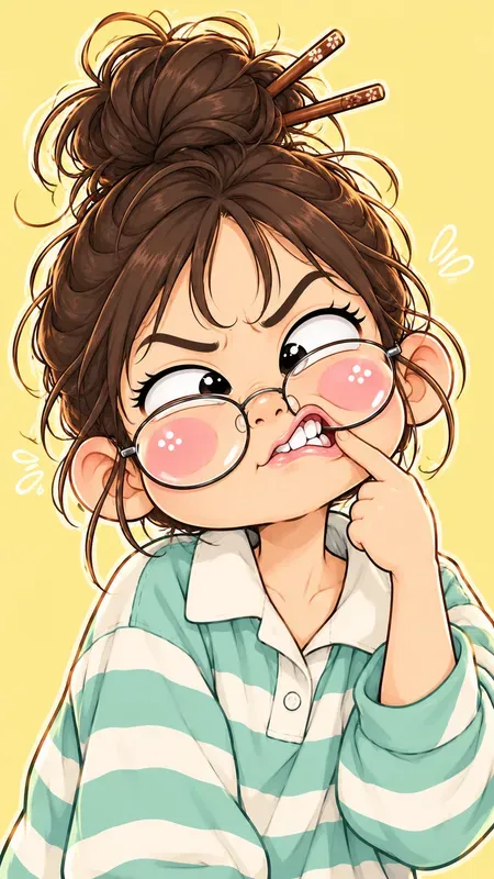 Webtoon Goofy Expression Characters