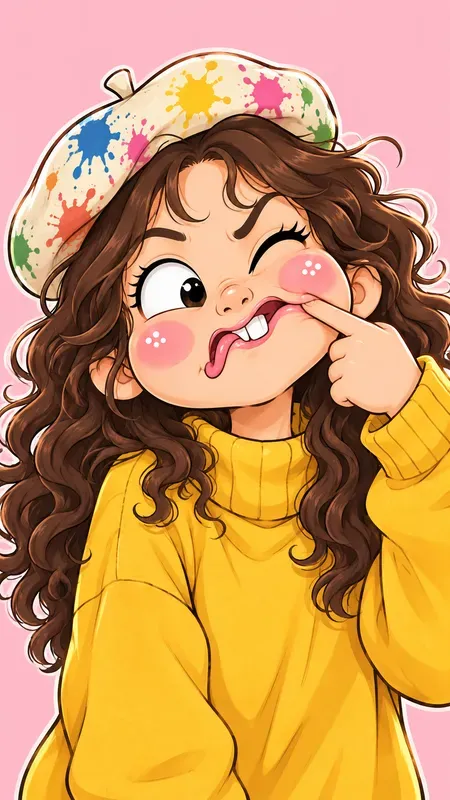Webtoon Goofy Expression Characters