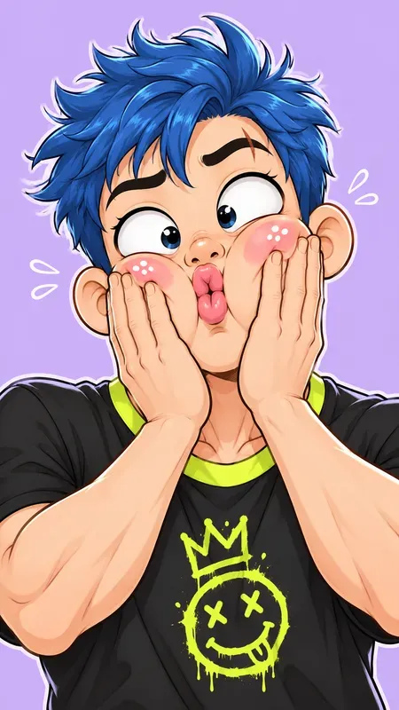 Webtoon Goofy Expression Characters