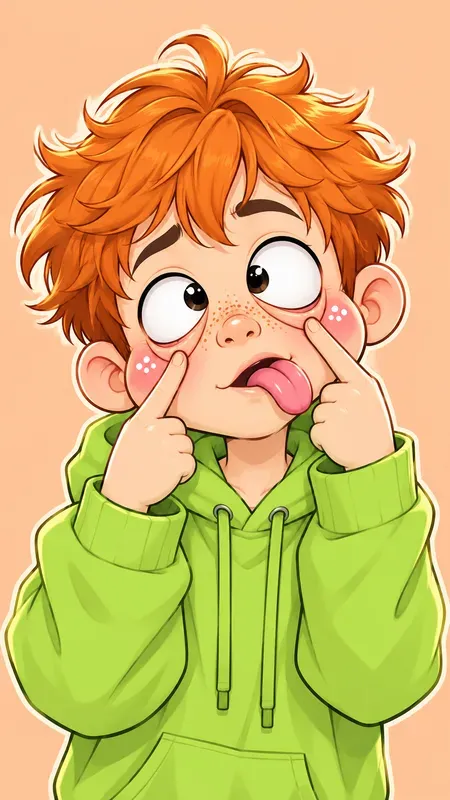 Webtoon Goofy Expression Characters