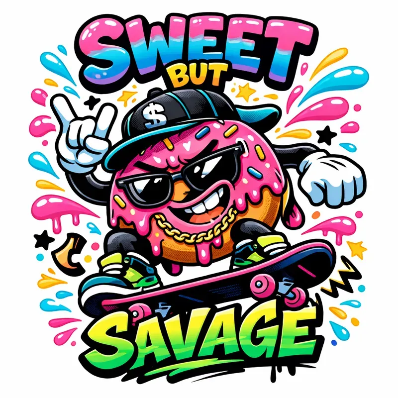 Urban Cartoon Mascot Tshirt Generator