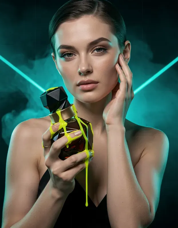 Cyberpunk Neon Luxury Fragrances