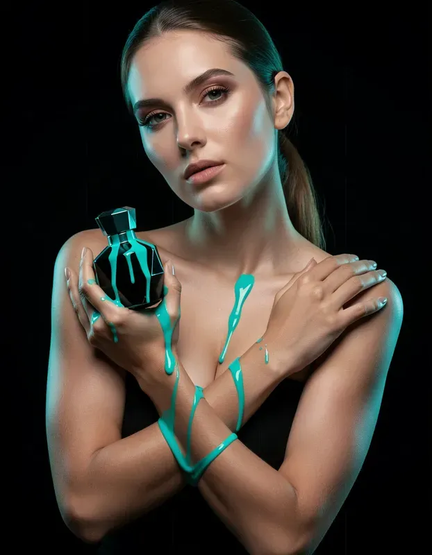 Cyberpunk Neon Luxury Fragrances