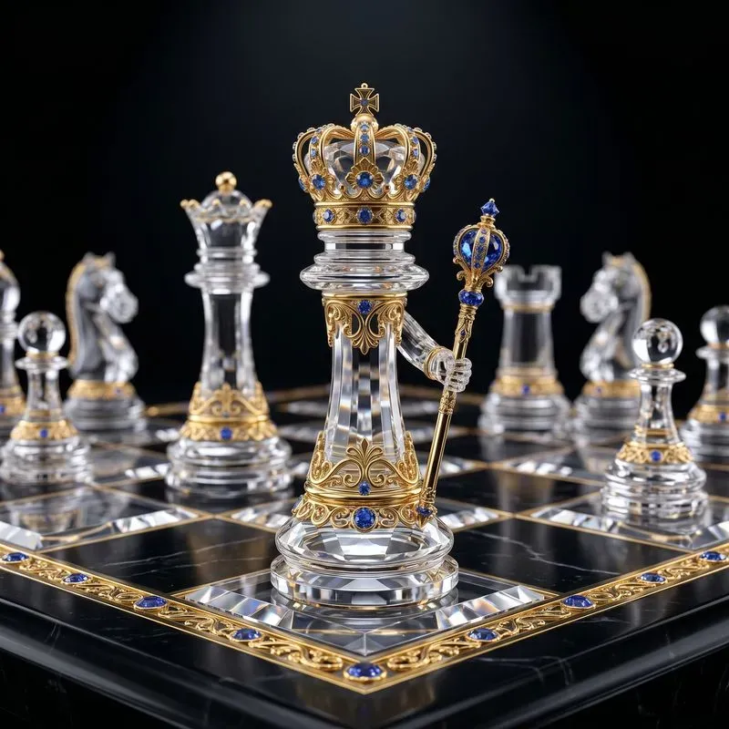 Luxury Crystal Chess Kingdom Creators