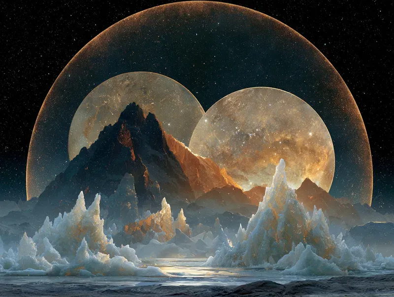 Cosmic Divine Alien Collages