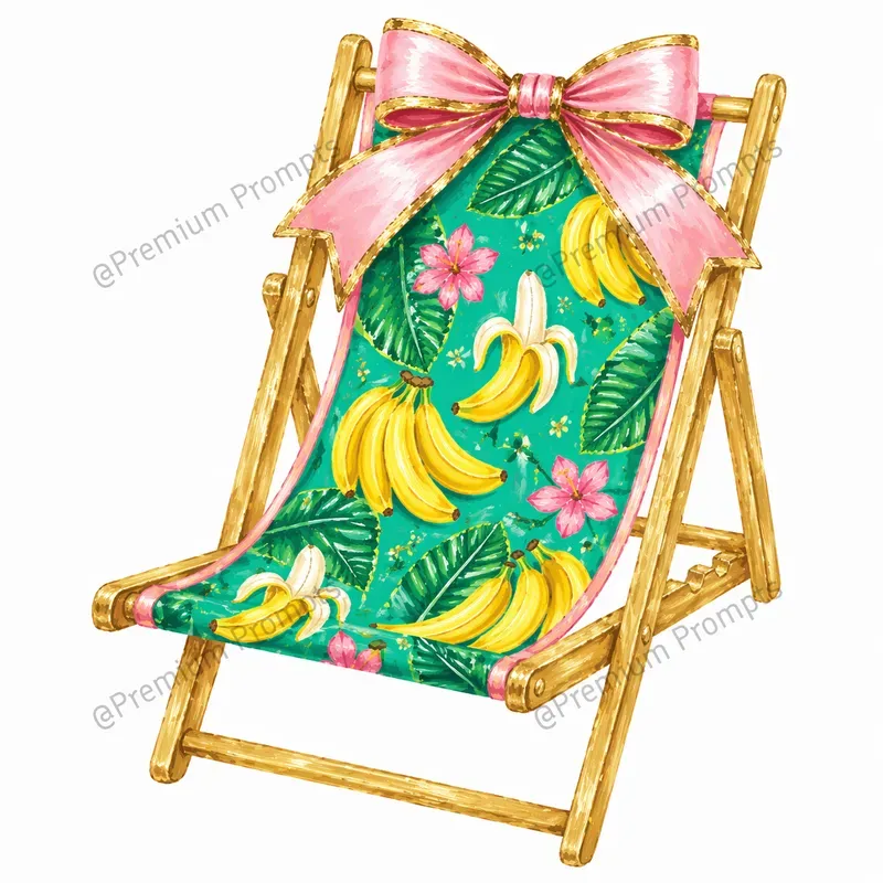 Tropical Chic Summer Gouache Cliparts