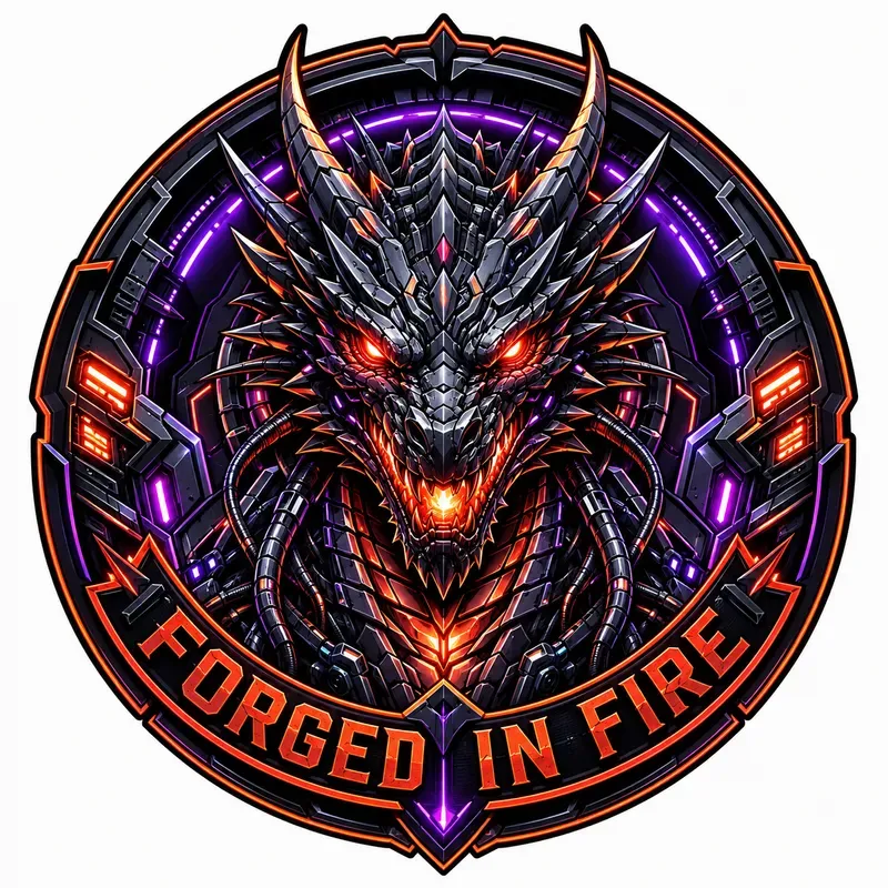 Epic Mythical Emblem Typography