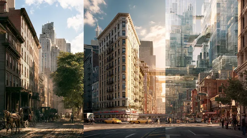 Streets Through Time Art Generator