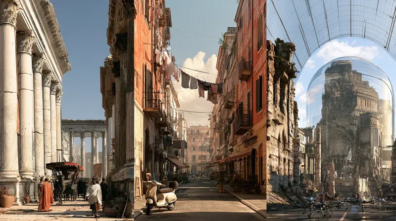 Streets Through Time Art Generator