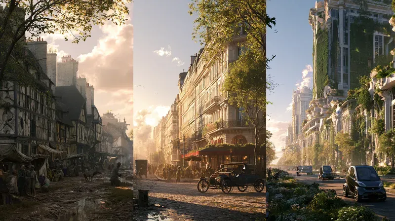 Streets Through Time Art Generator